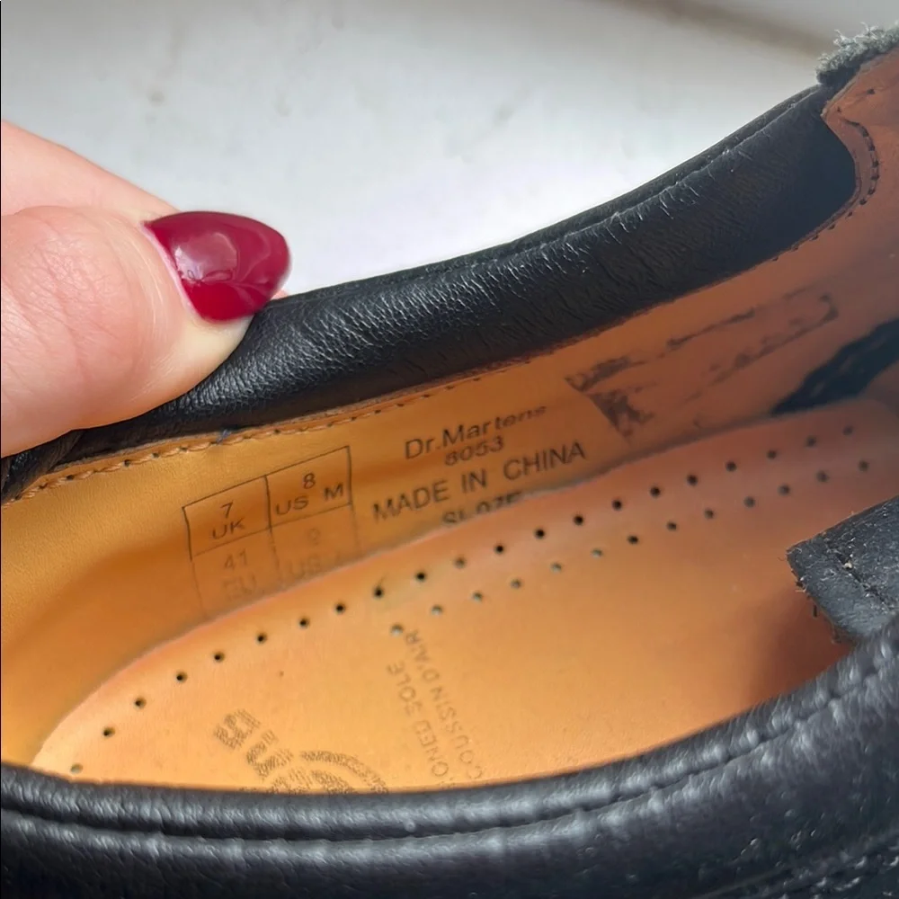 Dr. Martens Black Leather Women Shoes - Picture 3 of 5